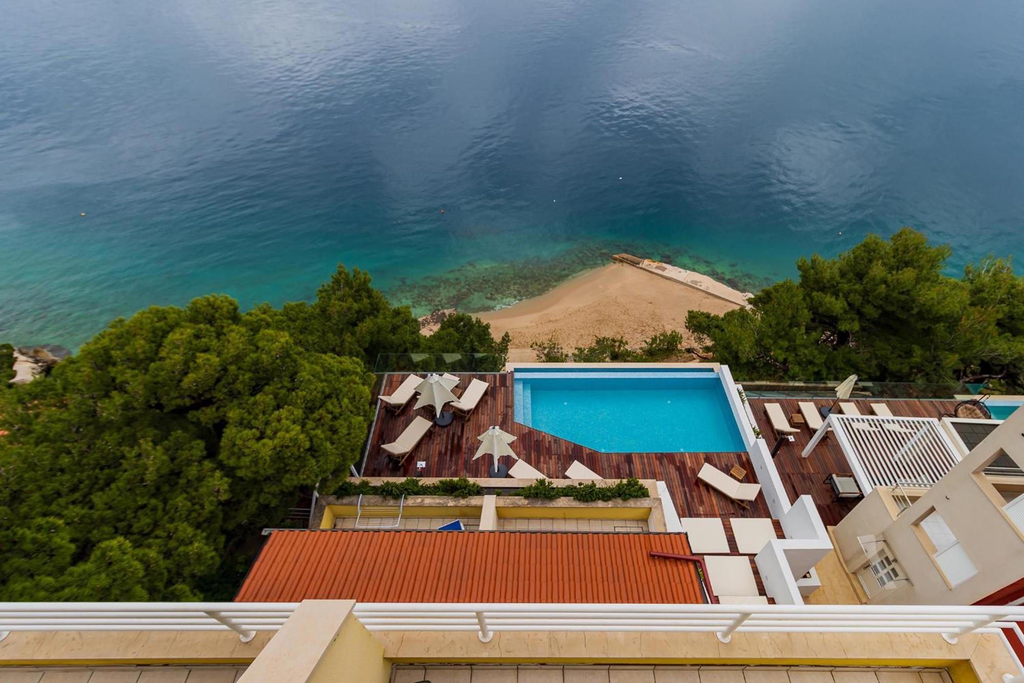 Luxury Apartments Villa Ruzmarina With New Heated Infinity Pool And Lounge Area Marusici  Extérieur photo